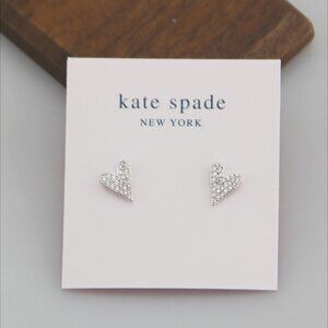 Kate Spade Heart Inlaid Stud Earrings